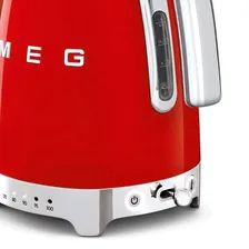 Электрический чайник Smeg KLF04RDEU Красный 1.7 л 2400 Вт Пластик Нержавеющая сталь Регулируемый термостат Индикатор уровня воды