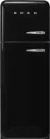 Smeg FAB30LBL5 отдельностоящий двухдверный холодильник стиль 50-х годов 60 см черный