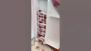 mini pink fridge
