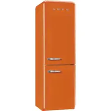 SMEG FAB32RON1 Отдельностоящий двухдверный холодильник, 60 см, Цвет - оранжевый, петли справа